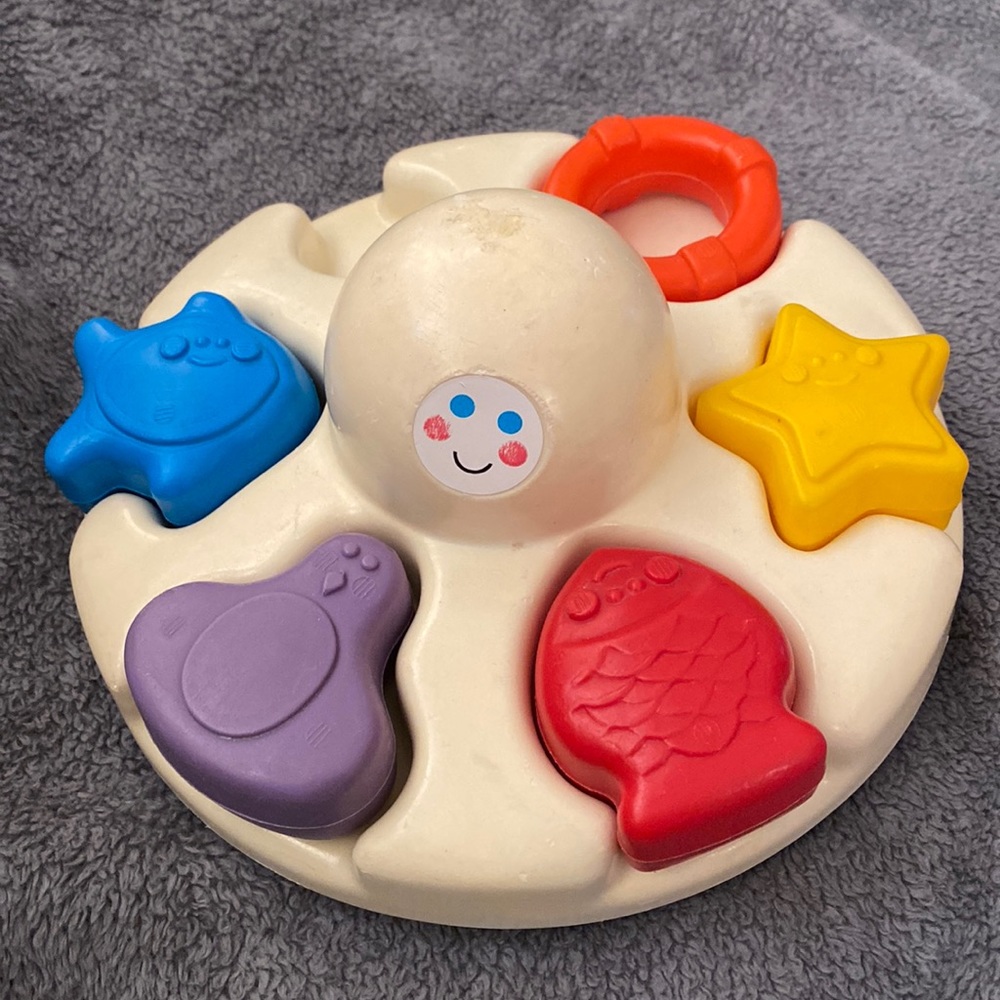 Hasbro Vintage 1978 Bathtub Octopus Shape Sorter